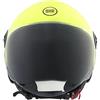 BHR Casco Demi-Jet 832 MINIMAL, Casco Scooter Omologato ECE 22.06 Leggero e Compatto, Ideale per Città e Sottosella, Giallo Fluo (Opaco), M