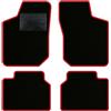 QUEMAR Tappetini Auto per Opel Corsa B, Bordo Rosso, 0 Ricami