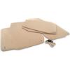 kh Teile Tappetini per VW Golf 4/Bora/New Beetle, in velluto 800 G/m² tappetini auto da 4 pezzi, Beige