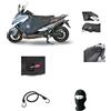 MOTO SPORT MONDO COMPATIBILE CON YAMAHA T-MAX 500 2009 09 COPRIGAMBE TERMOSCUD TUCANO URBANO R069-X SPECIFICO PER SCOOTER COPERTA TERMICA IMPERMEABILE INTERNO IN ECOPELLICCIA