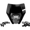 LOTFI Misura for KTM Maschera Faro Piastra LED EXC EXCF SX 125 150 250 350 450 Accessori Motocross Dirt Pit Bike Moto Enduro maschera moto (Size : LED Black)