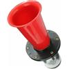Generico Tromba Elettrica Rossa Air Horn per Auto Epoca Storica Vintage Elettrica 12V 110db OO-GAHH Universale Camion Barca Treno 35cm