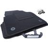 kh Teile - Tappetini per auto, modello VW Golf 5 / 6 / Scirocco, confezione da 4 pezzi, colore: nero