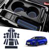 Ruiya Compatibile con Kia Ceed Proceed/XCeed GT Line (Automatico) 2018-2026 Tappetini Antiscivolo, PVC Tappetini in Gomma Tappetino Bracciolo Antiscivolo Interno Tappetini XCeed Accessori, Blu