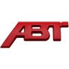 Generico Adesivo con stemma for griglia anteriore dell'auto, logo ABT in metallo 3D(Sticker Red,81mm x32mm)
