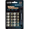D-Lumina 10 Lampade Led T10 W5W Canbus, 12V 2W con 5 SMD 5050, Leva Rimozione Antigraffio Strumento di Smontaggio Incluso, Colore Blu