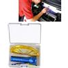 Enjoyall R134A R12 - Kit rilevatore di perdite per sistema di aria condizionata auto A/C, 28 LED UV, torcia UV, occhiali di protezione UV, set di strumenti con colorante UV, kit di riparazione