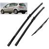 Generic Set di spazzole tergicristallo anteriori e posteriori LHD per Ford S-Max Smax 2006-2008, spazzole per parabrezza, 30+26+14