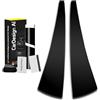 CAVERZ Pellicola protettiva rivestimento del montante B/C esterno per Mercedes SLK R171 2004-2014 (3 porte, roadster): copertura sinistra/destra anteriore/porta posteriore (nero lucido)
