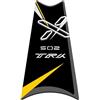 Paraserbatoio.it PARASERBATOIO SUPERIORE RESINATO ADESIVO EFFETTO 3D, PER MOTO COMPATIBILE CON BENELLI TRK 502 X Giallo