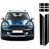 LMLZNP Auto Adesivi Decorativi Adesivi, per BMW Mini Cooper S Countryman F60 2017 Car Styling Hood Trunk Bonnet Engine Posteriore Body Stripe Decal Stickers