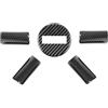 QILINGS Accessorio Interno Per Jeep Per Wrangler JK 2007-2010 ABS Decorazione interna del volante per interni auto Car Accessori Interni(Carbon fiber 5 pc)