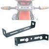 Pthene 10 mm moto segnale di svolta staffa, universale bicicletta indicatori di direzione lampade morsetto luce nero metallo segnale di svolta bar monta staffe titolare accessori