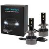 M-Tech Set LED serie LSF Lampadine LED H7 6400LM, Kit di Conversione per Fari Alogeni Auto, Luce Abbagliante o Anabbagliante 12V, 6500K Luce Bianca Forte Fredda, Kit 2 pezzi