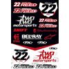 CMR Design Co KIT STICKERS ADESIVI SPONSOR MOTO COMPATIBILI PER HONDA YAMAHA KTM CROSS ENDURO CASCO (64)