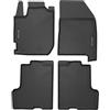 WALSER tappetini premium per auto compatibili con Dacia Duster (HM) 10/2017-2021, tappetini in gomma per auto 100% su misura - made in EU