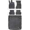 MOTOS Set di tappetini in gomma e tappetini per il bagagliaio per Audi A6 IV C7 2011-2018 Migliorate il vostro comfort di viaggio con il tappetino antiscivolo per auto - tappetino per auto per tutte l