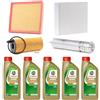 Cormar KIT TAGLIANDO COMPLETO FILTRI + OLIO CASTROL 5W30 COMPATIBILE CON VW BMW 3 F30 F31 316d 320d