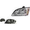 EASYSHOP24H Faro Fanale Proiettore Anteriore SX Sinistro Per Focus II Mk2 da 2004 a 2007 H7 H1 Cromato Predisposto Regolazione Elettrica Gruppo Ottico Luce Fanalino