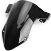 PACSCI Cupolino Moto Per BMW Per S1000RR Parabrezza Moto Parabrezza Per S1000 RR 2019 2020 2021 2022 2023 Per S 1000 RR Schermo Doppia Bolla Deflettore Del Vento Deflettore parabrezza (Colore : Nero)