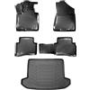 fussmattenprofi.com Fussmattenprofi Set Tappetini Auto e Vasca Baule per Hyundai Tucson III (3ª Generazione) 2015-2020 - Su Misura, Antiscivolo, Inodore - Protezione Completa per Interni e Bagagliaio Auto