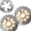 Konerstone Disco Dischi Freno Anteriore Posteriore Rotore per Suzuki GSX750F 1998-2003 Disks Accessori per motori GSX750 GSX 750 F 750F GSX600F SV650S Oro 1999 2000 2001 2002