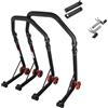 Sefis moto SEFIS D18 - Cavalletto per moto anteriore e posteriore, supporto per montaggio anteriore e posteriore, per moto (nero, per Honda CMX 500/1100 Rebel)
