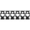 QINSHU Per Mini Per Cooper Per One R50 R53 2001-2006 Pannello Interruttore Portiera Fari Controllo Centrale Adesivo Decorazione In Fibra Carbonio Morbida Aria Condizionata Striscia Decorativa(Button black 1,