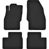 Hobbycar Tappetini in gomma adatti per Opel Corsa D 2006-2014, 4 pezzi, nero