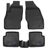 J&J AUTOMOTIVE Tappetini Auto in Gomma su Misura per Opel Corsa D/E 2006-2019, Set da 4 Pezzi, 3D - con Bordo Alto, Antiscivolo, Inodore, Colore Nero, TPE