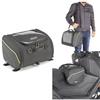FAR Borsa da tunnel/sella 23 litri per scooter, compatibile con Yamaha T MAX 500, con cinghie 23LT EA136 GIVI Nera