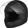 Generico CASCO INTEGRALE RETRO' VINTAGE CUSTOM ORIGINE OMEGA NERO OPACO XL 61/62
