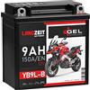 LANGZEIT Batterien LANGZEIT YB9L-B batteria moto 9Ah 12V 50912 YB9L-A2 12N7-3B 12N9-3B senza manutenzione