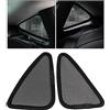 Duleutgnu 2 pezzi di protezione solare per finestrino auto per Tesla Modello 3 X Y accessori per protezione solare modello di protezione triangolare tre tappetini ciechi per protezione (For Model 3)