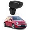 OMAC Armlehne per Fiat 500 500C 2007-2015 - Snap-On - ABS + Kunstleder - Keine Bohrung o Installation - Einfache Montage Black