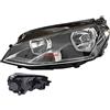 EASYSHOP24H Faro Fanale Proiettore Anteriore SX Sinistro Per Golf 7 MK7 VII da 2012 a 2016 Alogeno H7 H15 Regolazione Elettrica Completo di Motore Gruppo Ottico Luce Diurna Fanalino