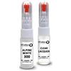 SD COLORS Penna per ritocchi Alpine White 300 Alpinweiss III compatibile con kit di riparazione BMW 20 ML di riparazione di pennelli per scheggiature (vernice e laccatura)
