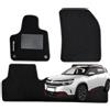 W-Parts SERIE 4 TAPPETI - TAPPETINI IN MOQUETTE NERI PER CITROEN C5 AIRCROSS DAL 2018 ->