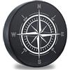 DKIIGAME - Copri pneumatico per ruota di scorta, resistente alle intemperie, in pelle vinilica, per rimorchi, camper, SUV, camion (bussola, 81,3 - 83,8 cm)