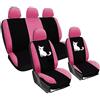 OLMAFD Coprisedili Auto Universale Coprisedili Universali Stampati Con Simpatici Gatti Per Auto Coprisedili Anteriori/completi Per Auto 2/4/9 Pezzi Coprisedili Per Auto
