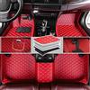Romanbin Tappetini Auto Su Misura Pelle PU Nero Antiscivolo, Rosso | Su misura per oltre il 98% dei modelli. Pelle PU ecologica, impermeabile e senza odori. Inserisci modello dopo l'acquisto!
