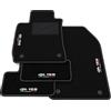 Somer Car Tappetini compatibili con Alfa Romeo 159 distanza punti di fissaggio (conducente) 34,5 cm, ricamo Alfa 159 ricamo bandiera Italiana, kit tappetini auto personalizzati