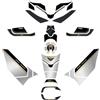 Resin Bike Kit Adesivi Moto Compatibile con Yamaha Tracer 9 GT 2025-2026 Ceramic Ice. Protezioni Grip Moto Serbatoio Completa da Urti e Graffi. Adesivi Resinati con Effetto 3D Made in Italy
