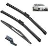 Autopixl Compatibile con Alfa Romeo Giulietta 2010-2020 24+18+14 Spazzole Tergicristallo Anteriore Posteriore Decespugliatore Accessori 2015 2016 2017 2018 2019 2020