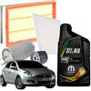 kW&HP KIT TAGLIANDO 4 FILTRI OLIO MOTORE 5W40 5L PER BRAVO PUNTO EVO 1.6 1.9