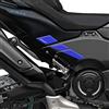 labelbike - Adesivi 3D Moto Pedane Passeggero Protezione e Decorazione in Resina Compatibile con Yamaha Tmax 2022-2026 Colore Blu Metal