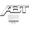 Generico Adesivo con stemma for griglia anteriore dell'auto, logo ABT in metallo 3D(Grill Chrome,81mm x32mm)