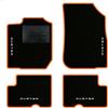 QUEMAR Tappetini Auto per Dacia Duster 2010-2017, Bordo Arancio, 4 Ricami