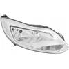 EASYSHOP24H Faro Fanale Proiettore Anteriore DX Destro Compatibile Per Focus III Mk3 dal 2011 al 2014 H7 H1 Cromato Con Motore Regolazione Elettrica Gruppo Ottico Luce Fanalino