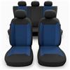 Mossa Coprisedili compatibili con Lancia Ypsilon I, II, III, IV (1995- ) - fodere sedili auto - set coprisedili auto universali - RYL-BL